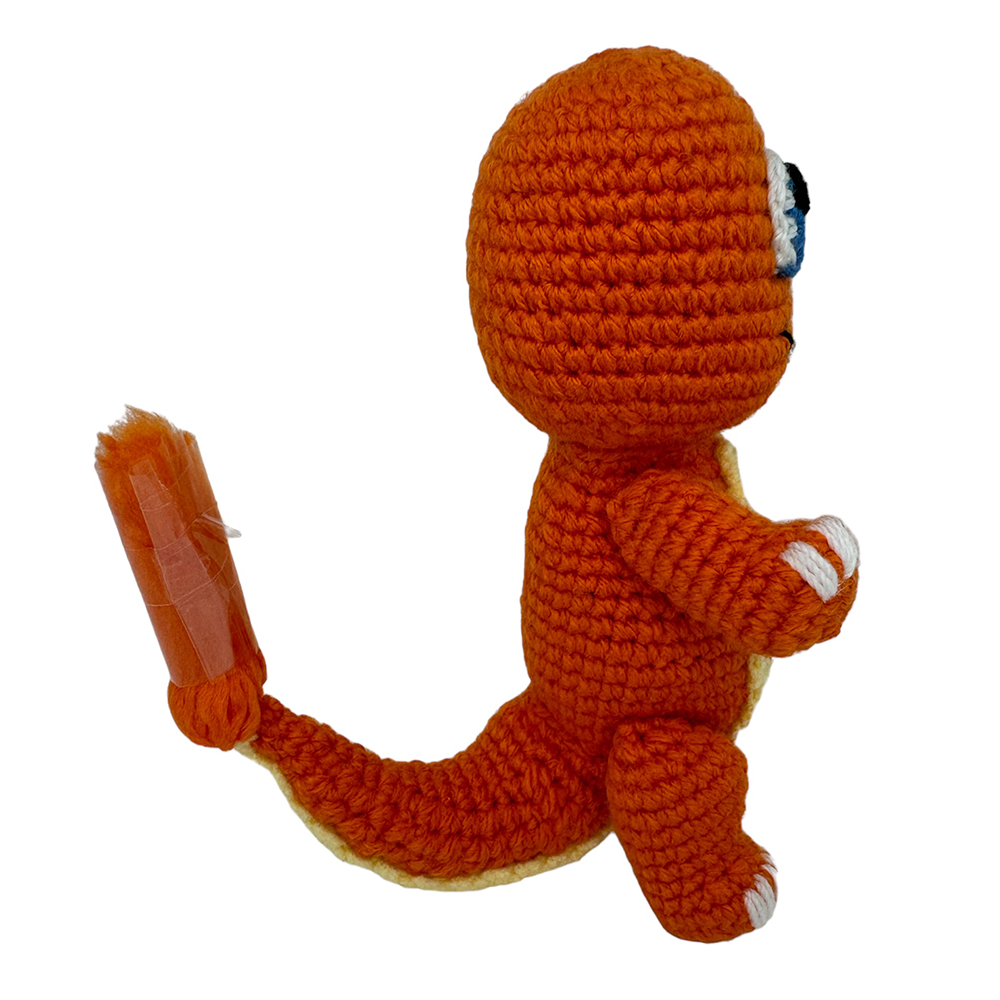 Charmander Poke Tejido Amigurumi Hecho A Mano 18 Cm. DM 