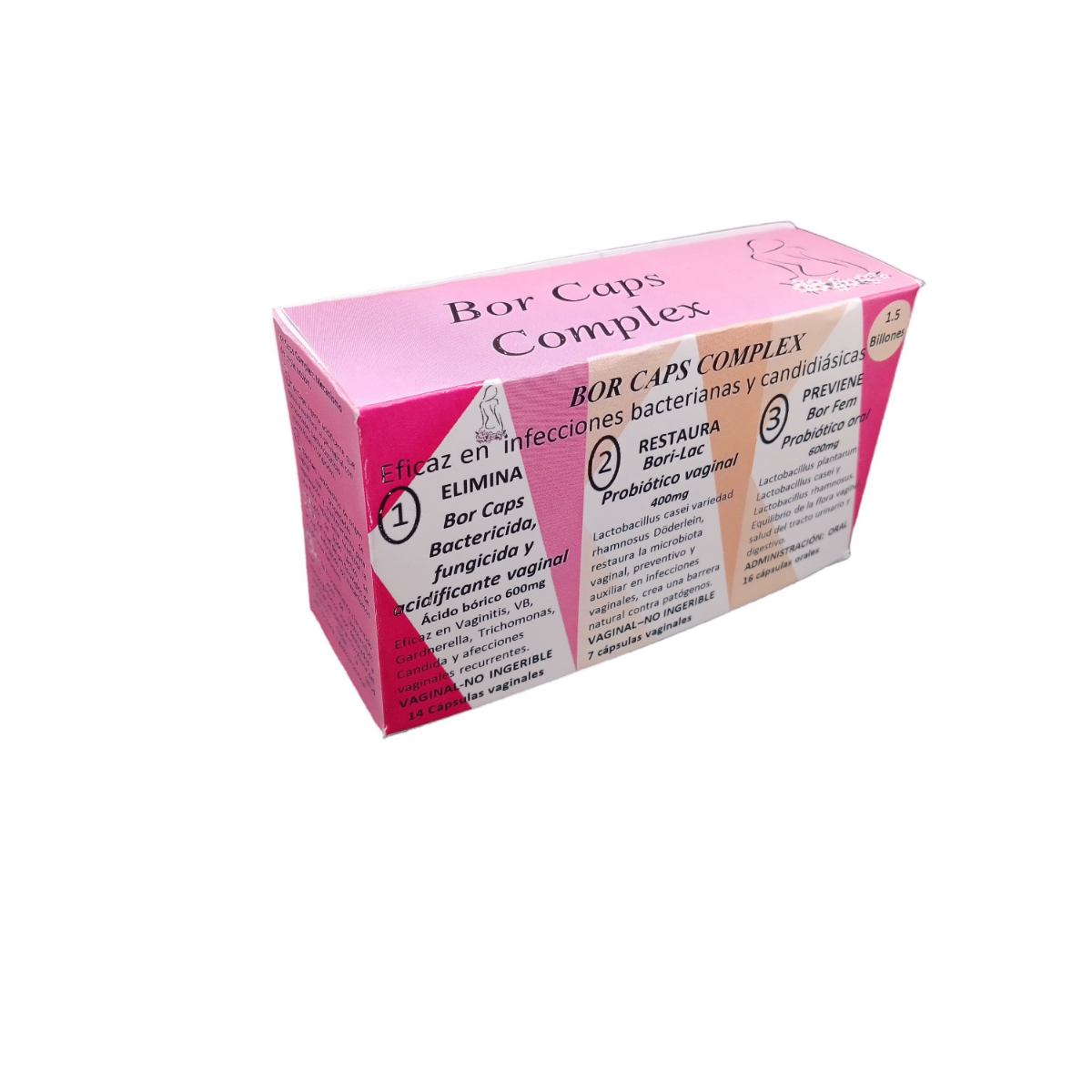 Probiótico vaginal Bor Caps Complex.