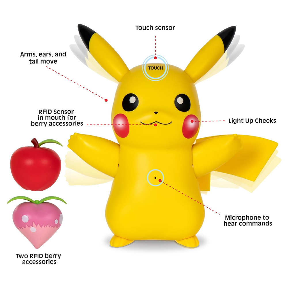 Pokemon Pikachu Interactivo Train & Play Deluxe Pikachu.