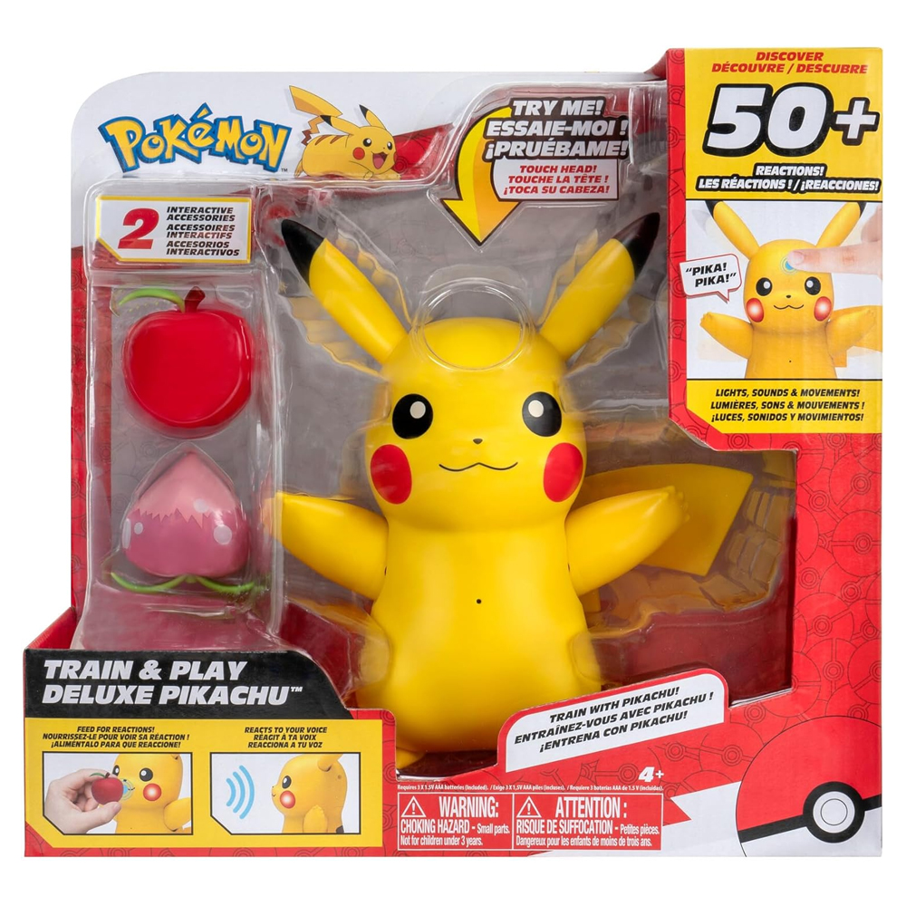 Pokemon Pikachu Interactivo Train & Play Deluxe Pikachu.