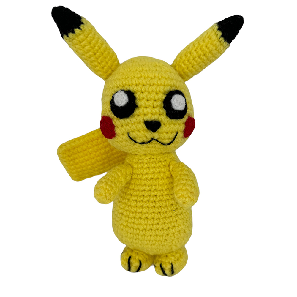 Pikachu Poke Tejido Amigurumi Hecho A Mano 22 Cm DM 