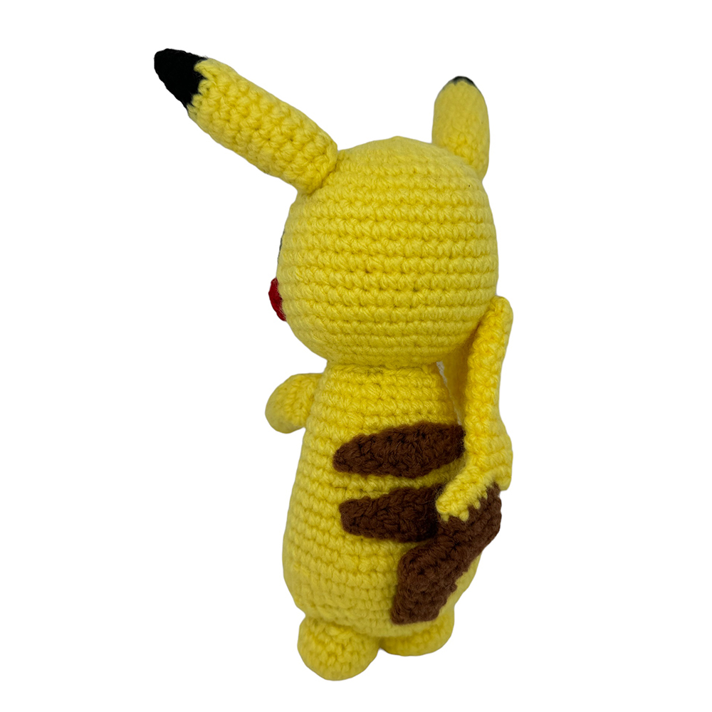 Pikachu Poke Tejido Amigurumi Hecho A Mano 22 Cm DM 