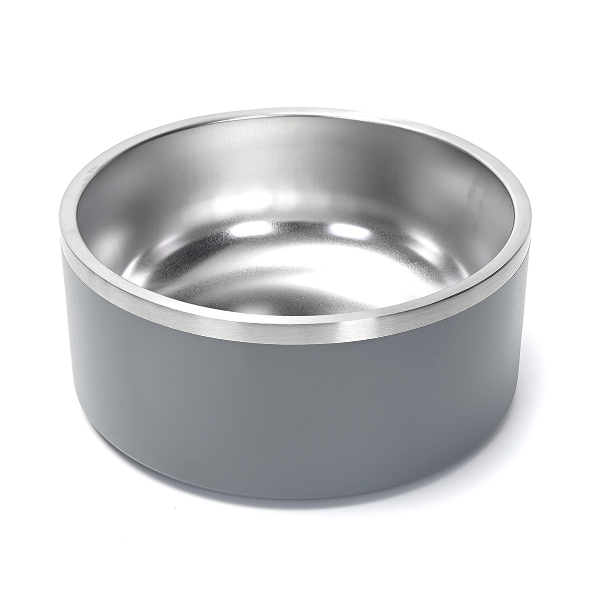  Tazón para Perro en Acero Inoxidable, Cuenco para Alimento de Mascota Raza Mediana y Grande.