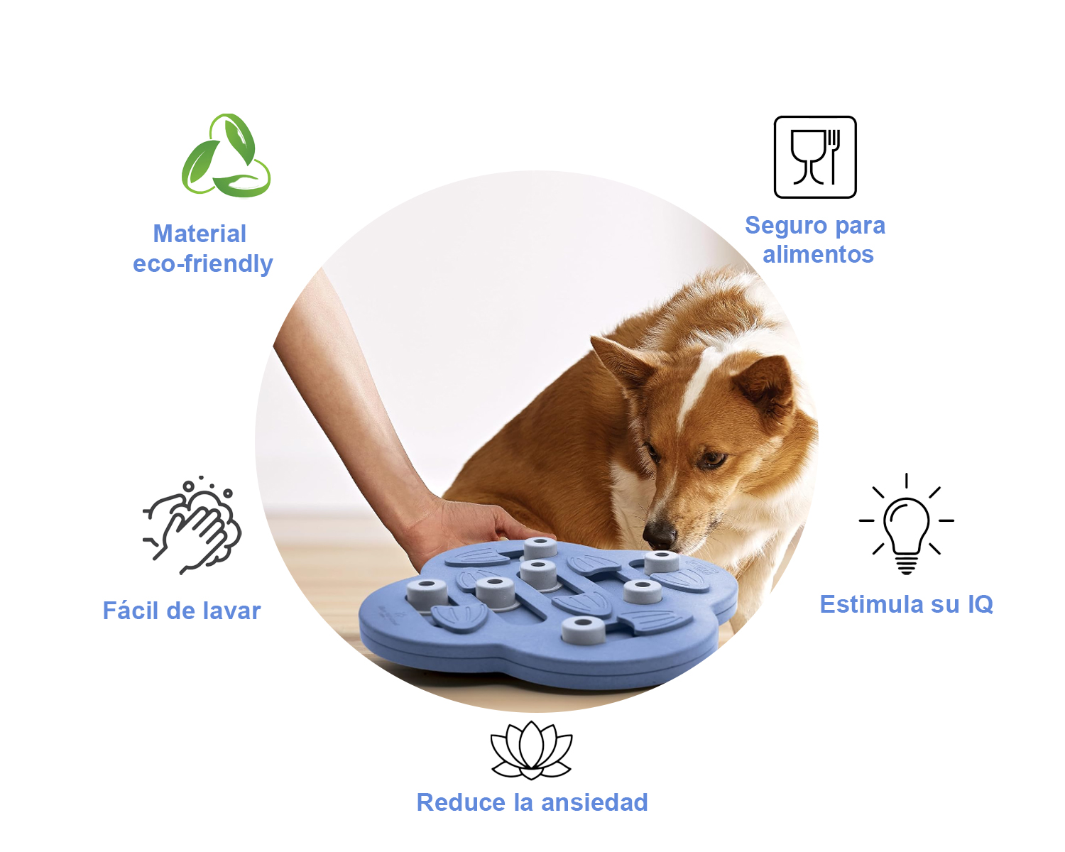 Juguete Interactivo de Premios para Perro, Juguete para Esconder Premios para Perro.