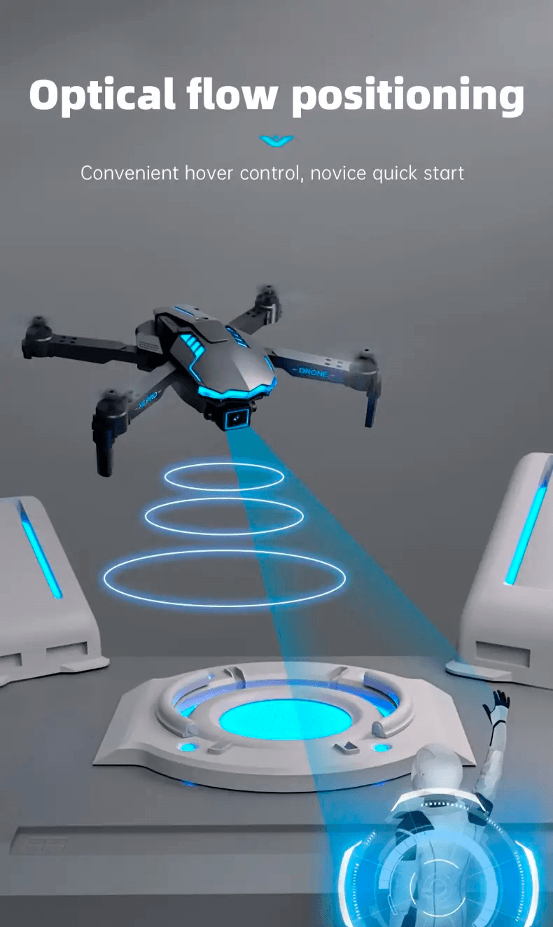 Mini Drone x6 ProPlegable Con Cámara, Baterías, Evitación De Obstáculos, Modo De Gravedad .
