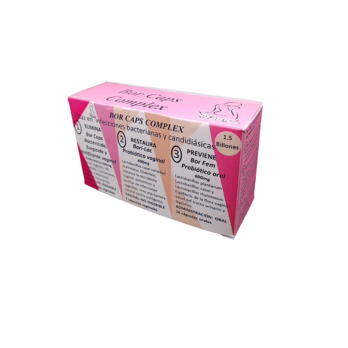 Probiótico vaginal Bor Caps Complex.