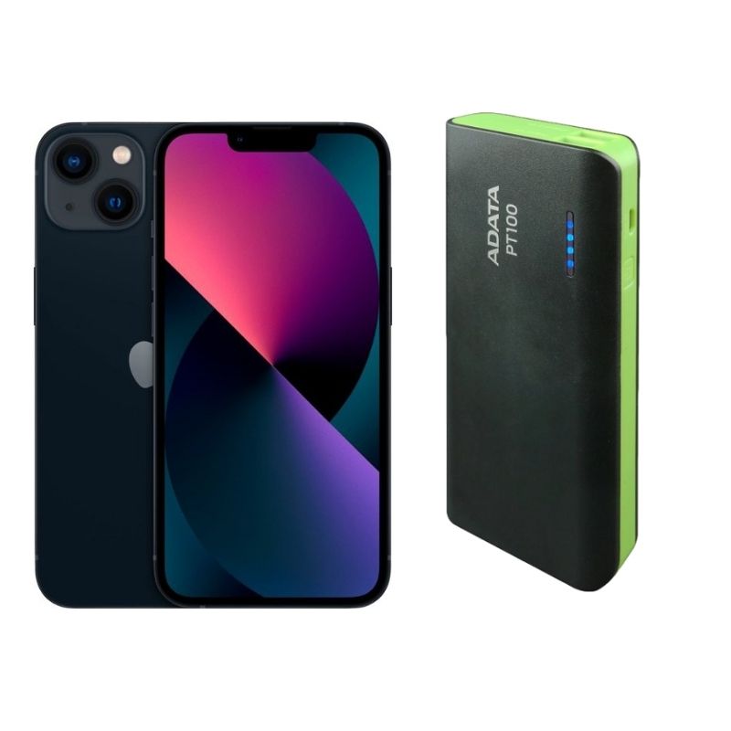 iPhone 13 128GB Negro Reacondicionado Grado A + Power Bank 10,000mah.