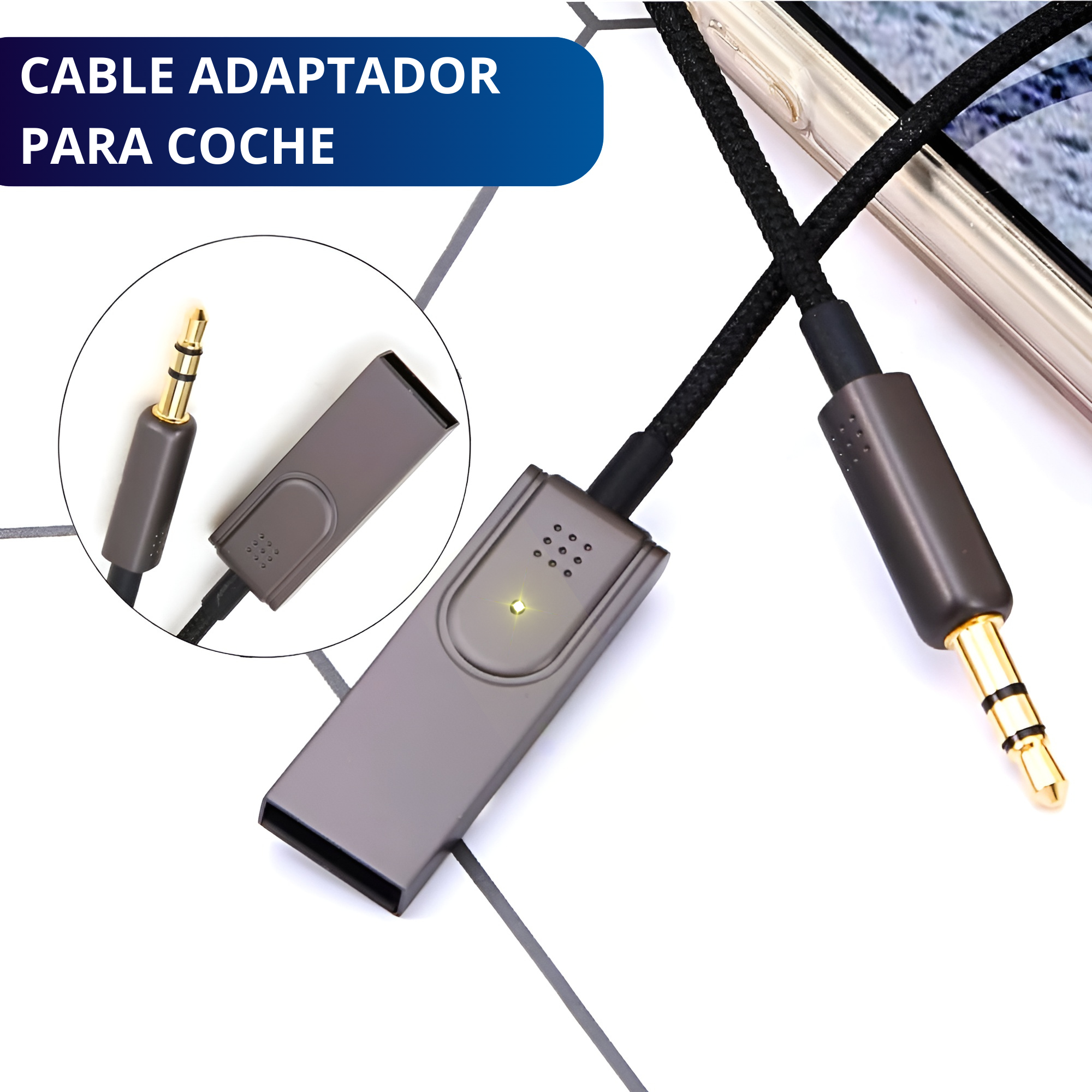 RECEPTOR DE AUDIO BLUETOOTH ADAPTADOR ECOMLAB AUDIO ESTEREO.