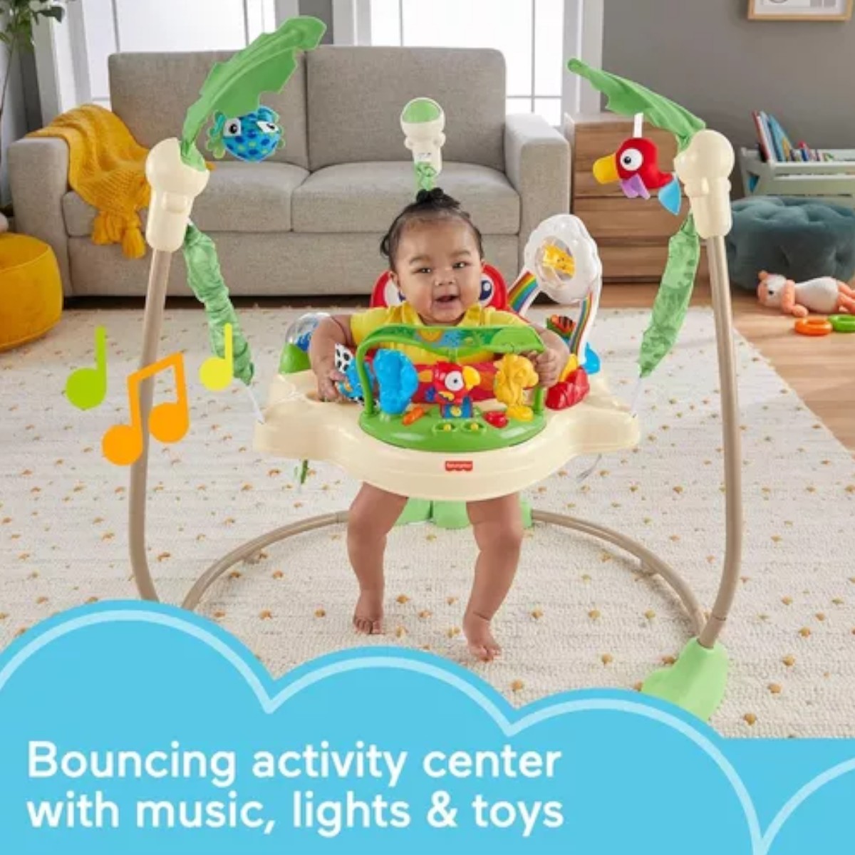 Silla Saltarina Fisher Price Bebe Gimnasio Selva K6070-999c.