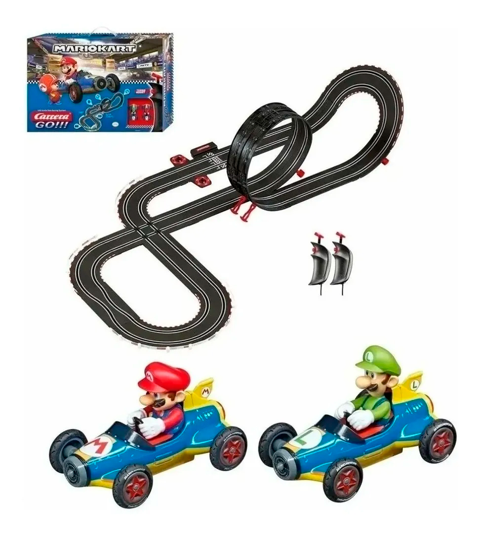 Autopista Mario Kart Carrera Go !! 5.3 Metros Eléctrica 120v.