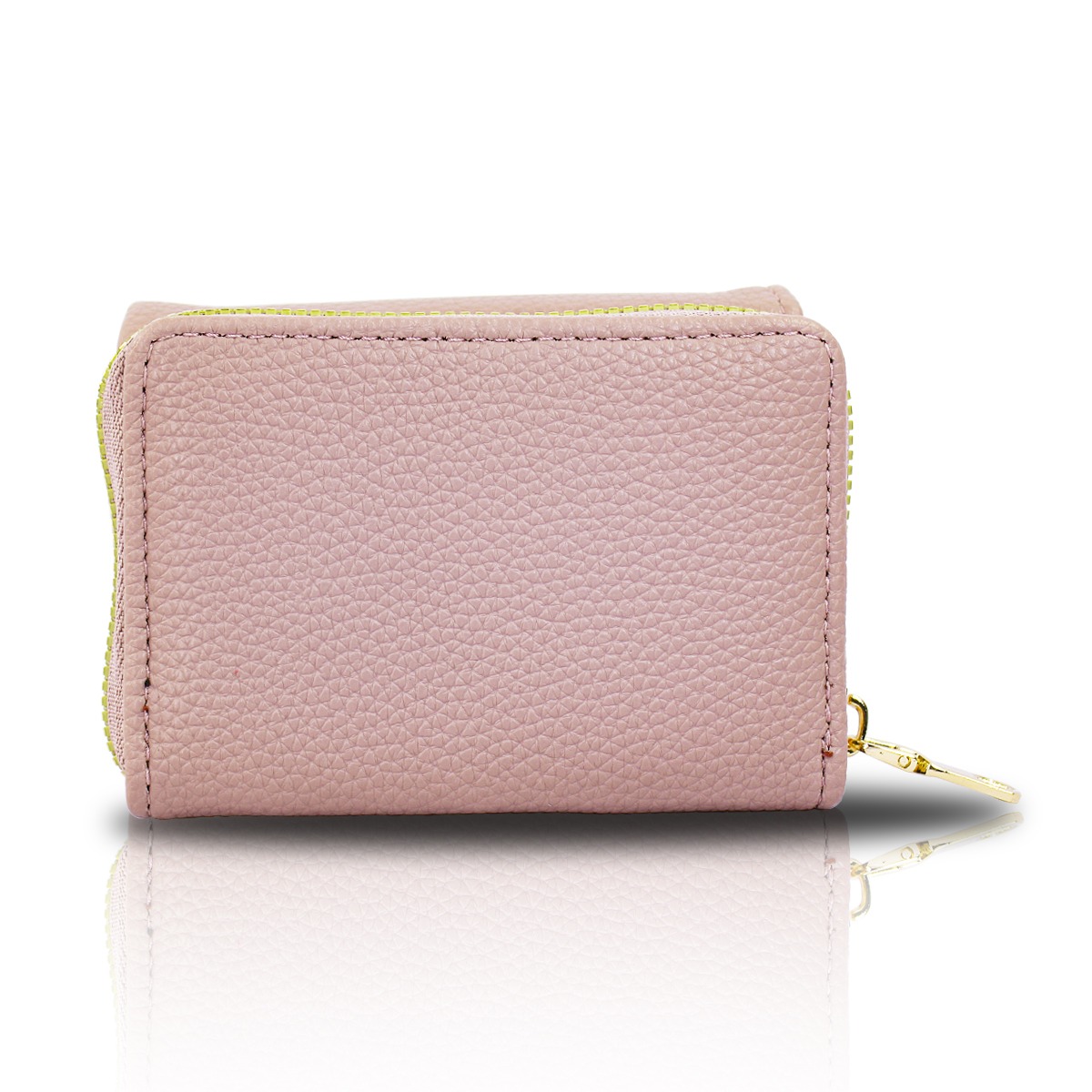 Cartera Rosa Vieja De Mano Para Mujer Billetera Minimalista.