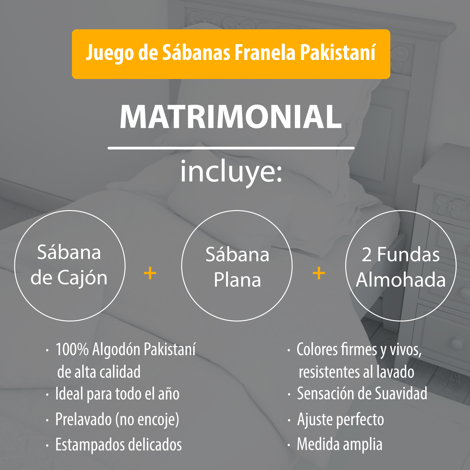 Sábana De Franela Matrimonial Estampado - Roz Algodón 100% - Tacto Suave.