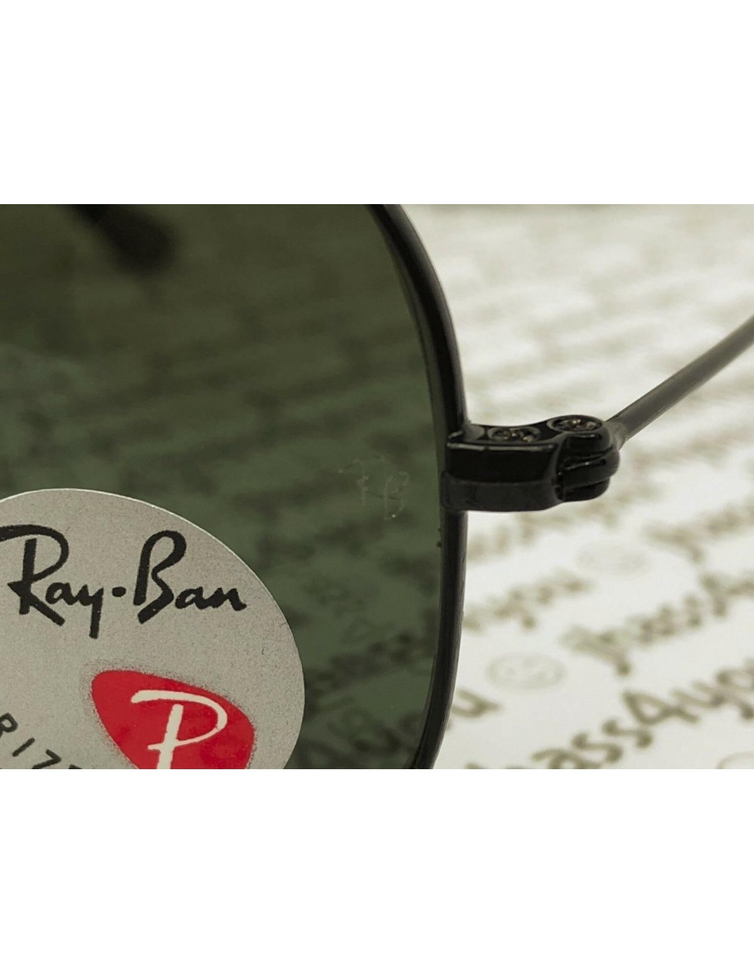 Lentes de sol Ray Ban Rb3025 002/58 Aviator Polarizado Negro G-15 Original 