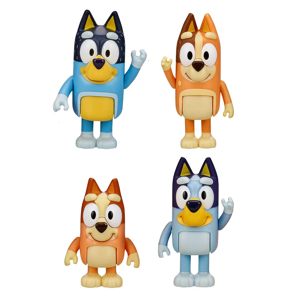 Bluey Bluey y Familia set 4pz.