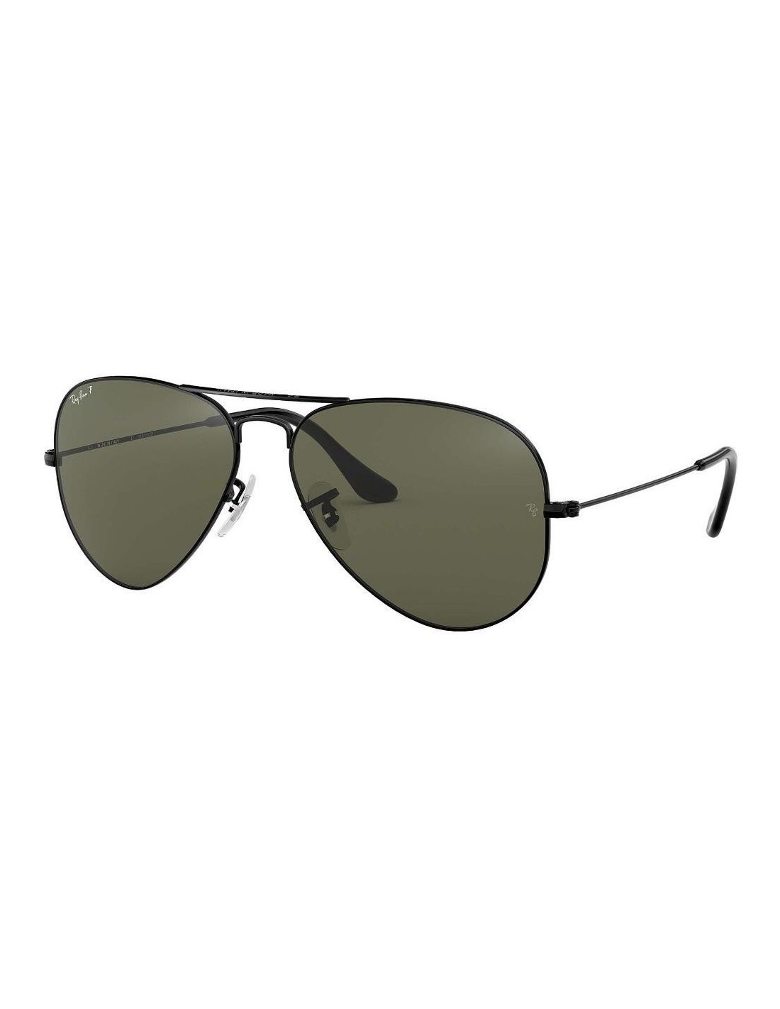 Lentes de sol Ray Ban Rb3025 002/58 Aviator Polarizado Negro G-15 Original 
