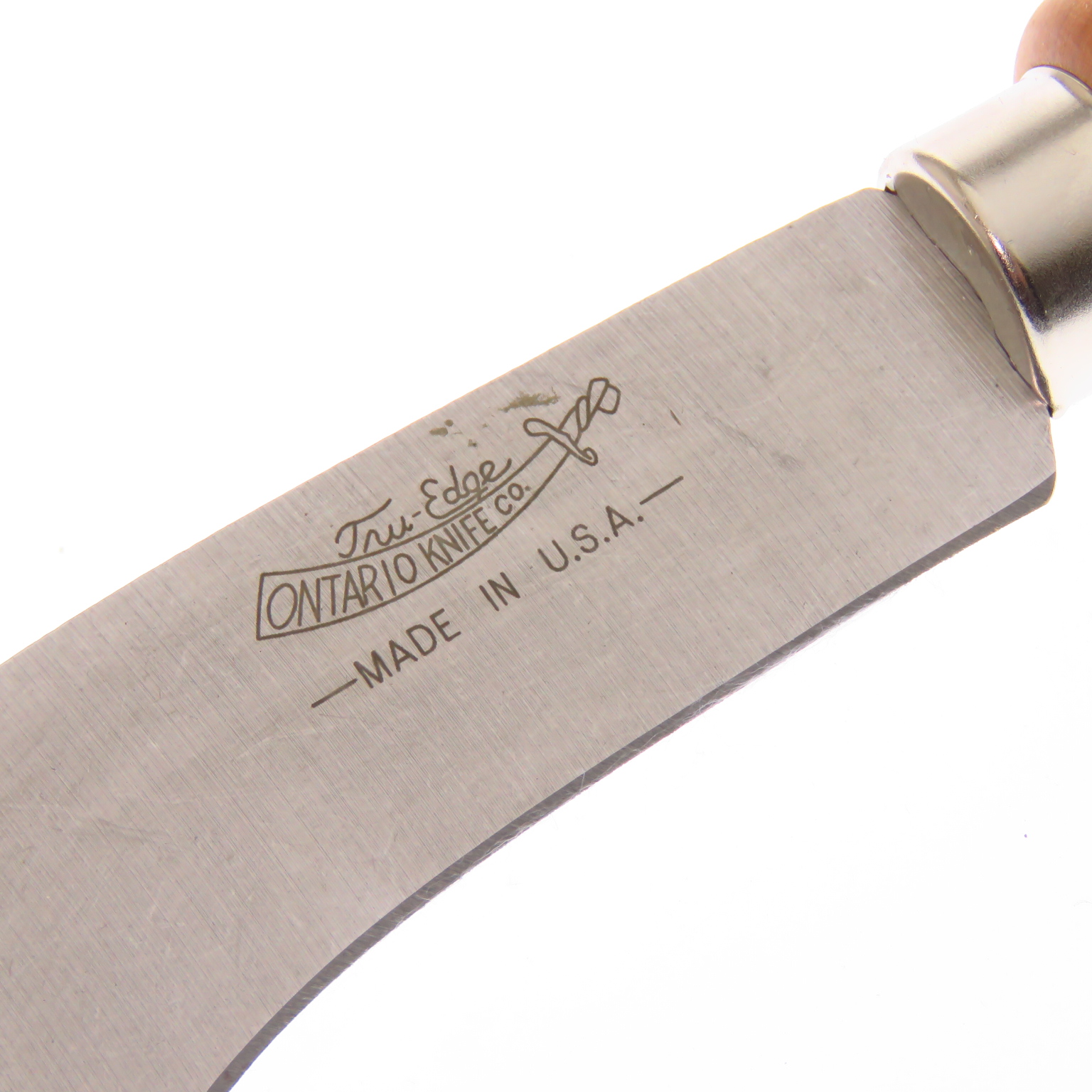 On4200 Ontario Usa Cuchillo Curvo Tipo Zapatero Linoleo.