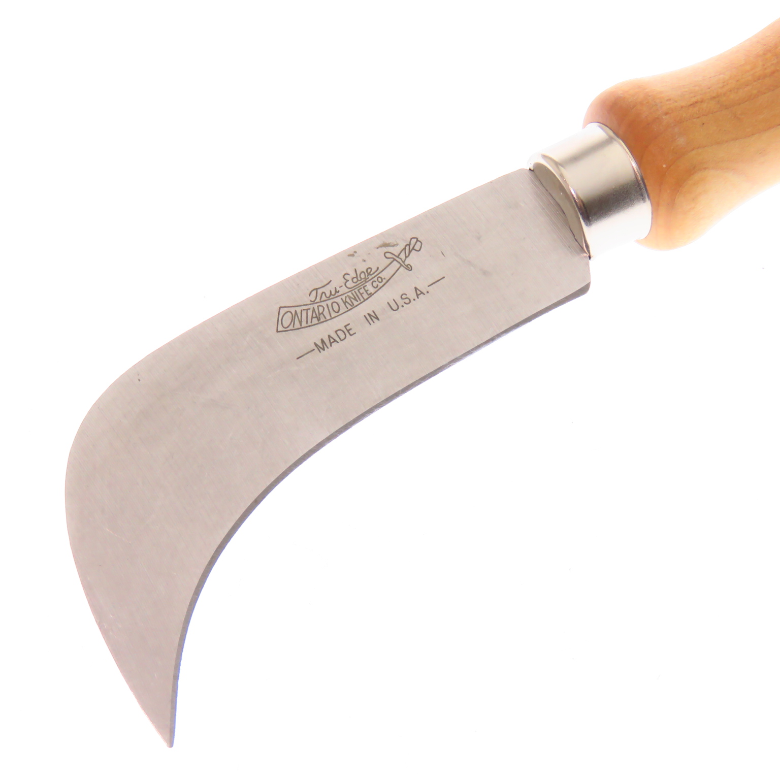 On4200 Ontario Usa Cuchillo Curvo Tipo Zapatero Linoleo.