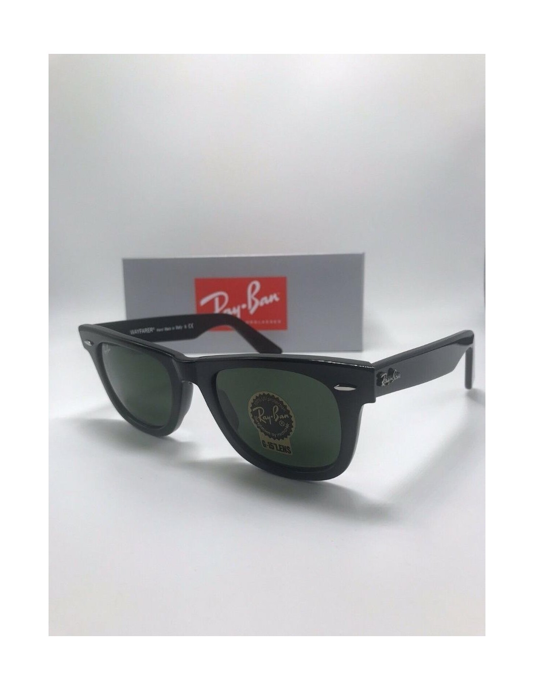 Lentes de sol Ray Ban Rb2140 901 Wayfarer Negro G-15 Original Clasico 50-22