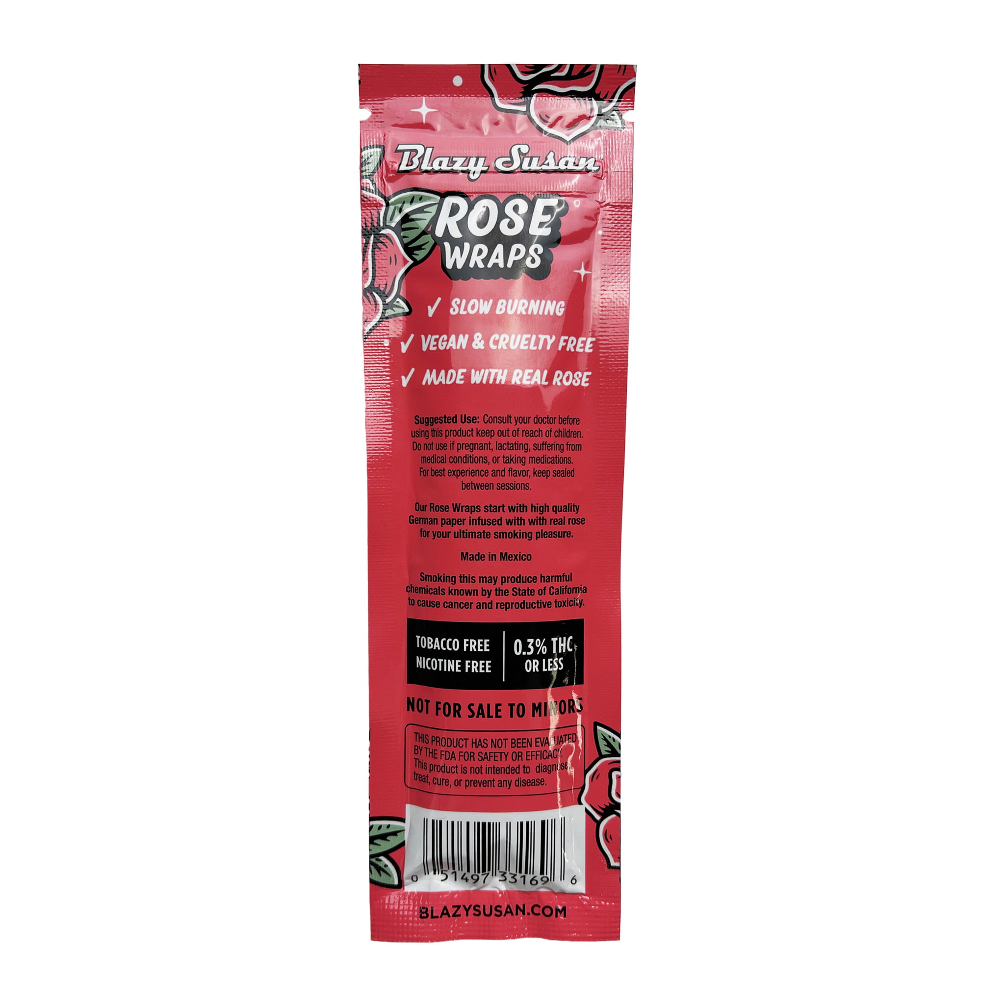 Caja con 25 Paquetes de 2 Rose Wraps Blazy Susan