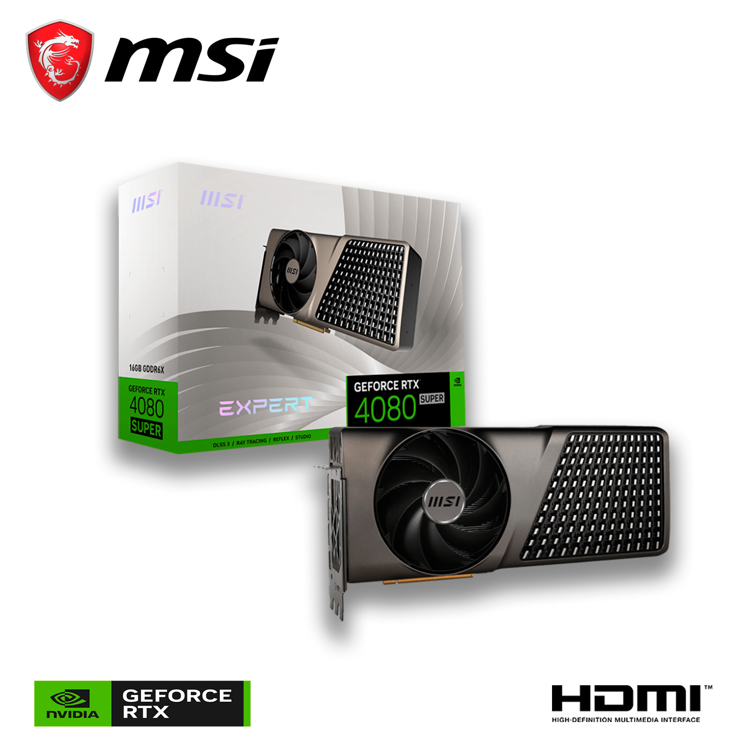 Tarjeta de Video MSI Nvidia GeForce RTX 4080 Super Expert 16GB 256-bit GDDR6X PCI Express 4.0.