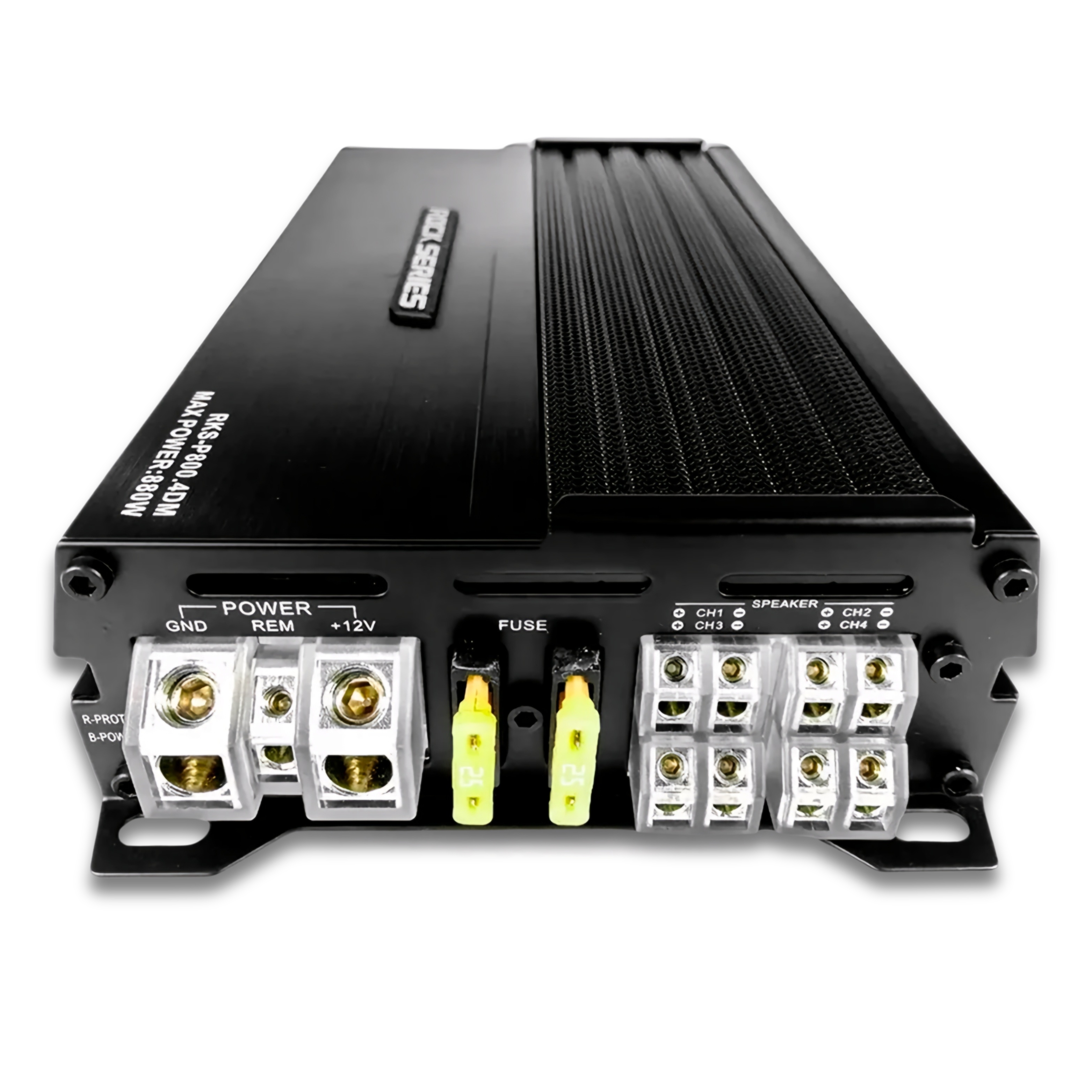 Mini Amplificador Full-Range 4 Canales Rock Series RKS-P800.4DM.