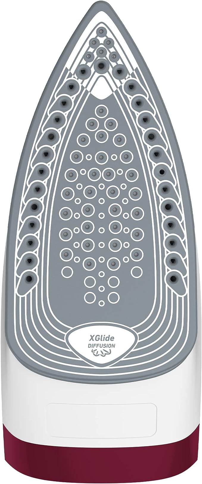 A T-FAL Plancha de vapor Express Steam suela de cerámica True Ceramic Glide, con 5 niveles de temperatura. Capacidad de 270 ml, planchado más rápido. Plancha sobre cierres, navy vino, FV2833X0.