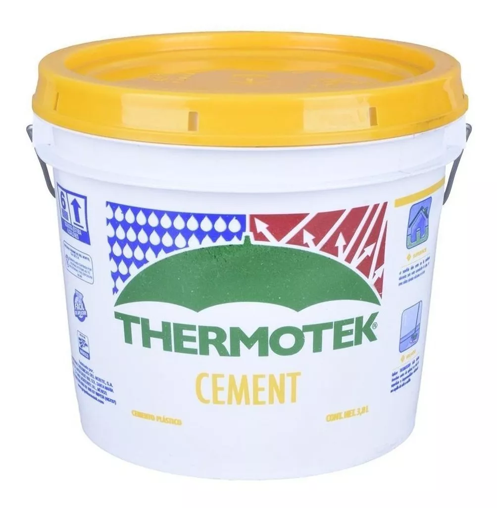Thermotek- Cemento Acrílico Blanco De 3.8 Lt.