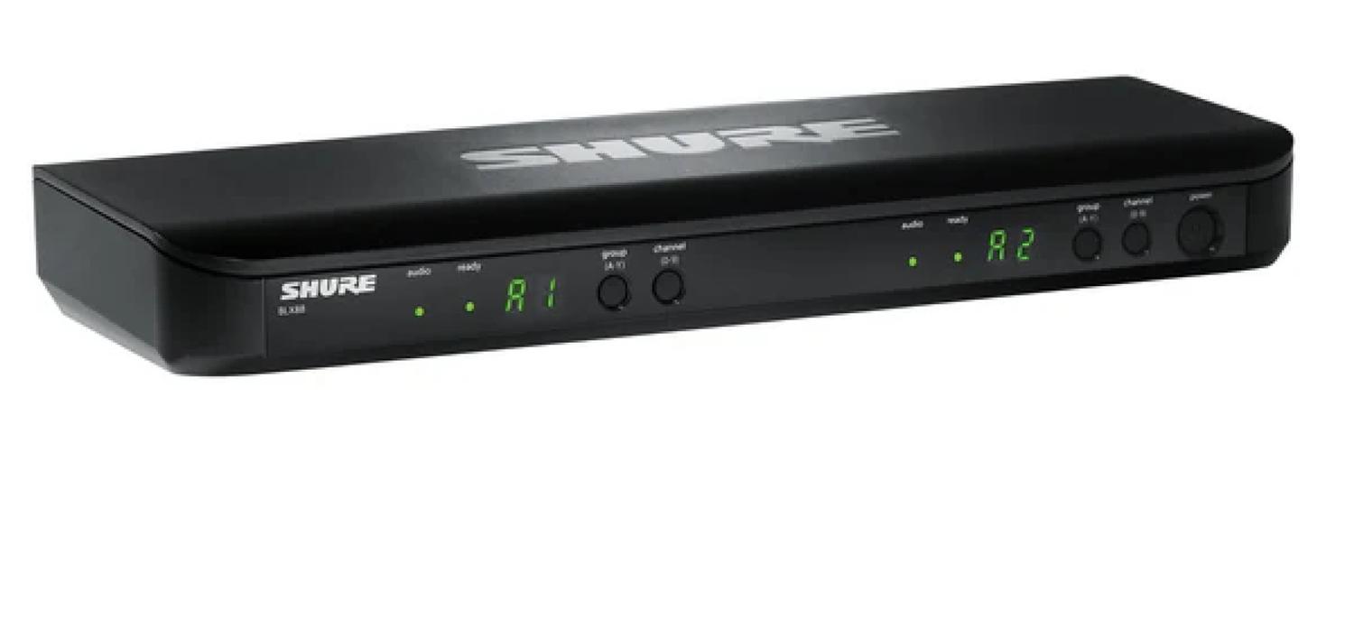 Shure BLX88 Receptor Inalámbrico Doble Para Micrófonos BLX.