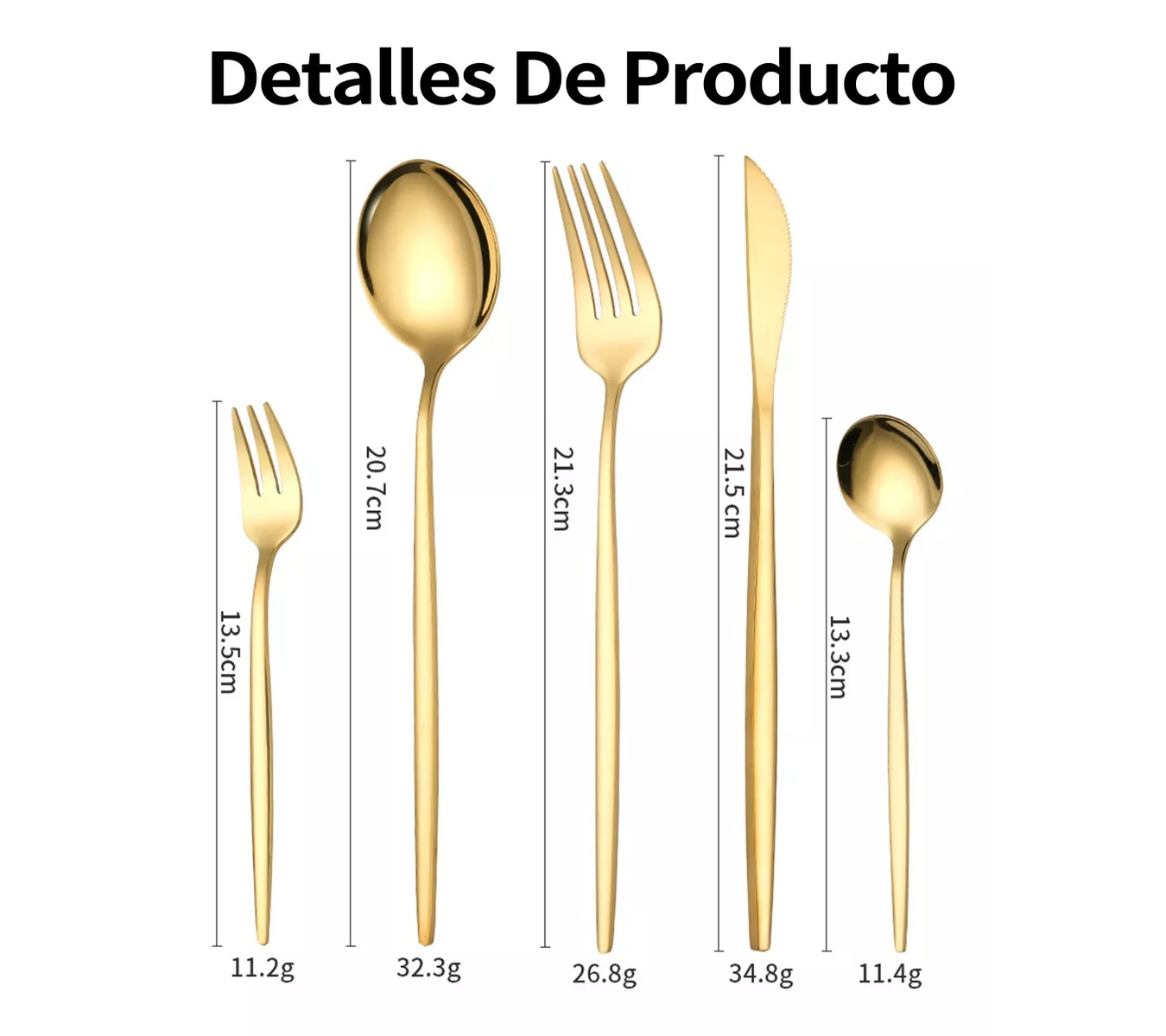 ML Juego De Cubiertos Acero Inoxidable 8 Personas. 40 piezas.
