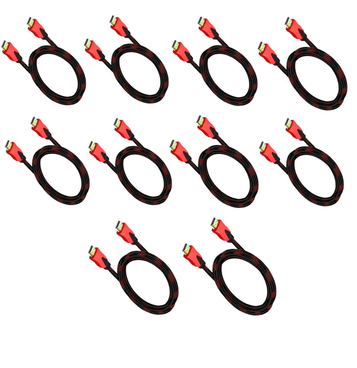 Paqt. 10 Piezas Cable Hdmi Alta Definicion 4k Hd 5 Metros