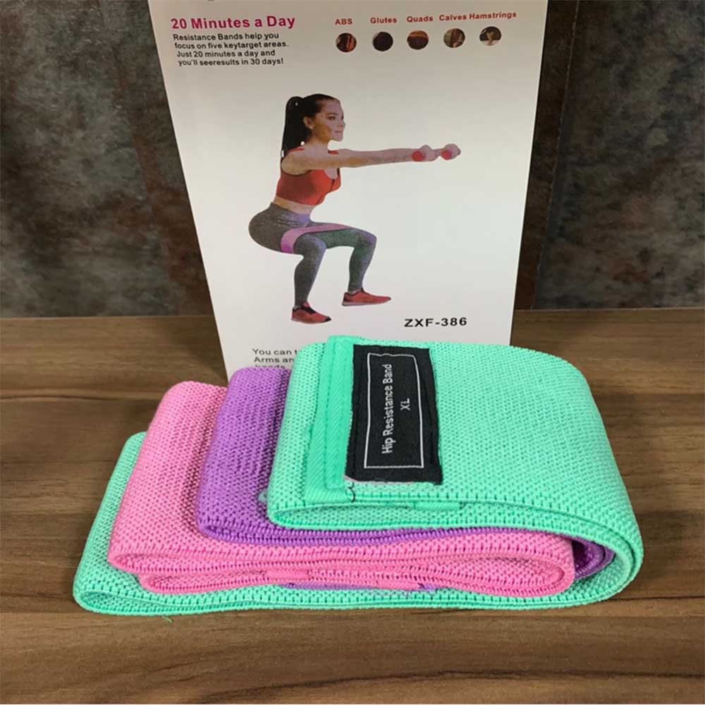 Set De 3 Bandas De Resistencia Para Ejercicio Piernas y Gluteos Calidad Premium. DM 