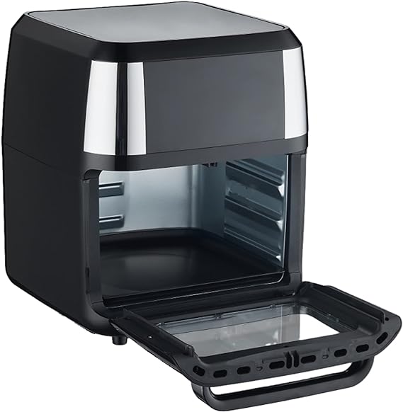 Hukën Masterchef | Freidora de Aire | Horno de Convección Multifunción, Rostizador, Deshidratador y 10 funciones más| Air Fryer Oven | 12 Litros | Pantalla Táctil | Accesorios Incluídos.