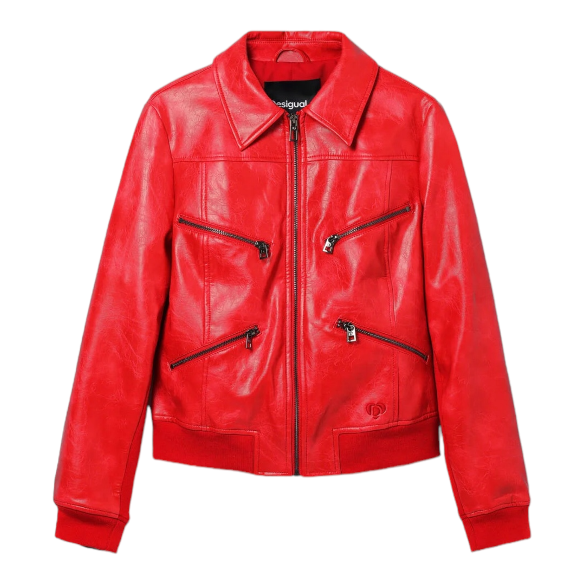 Chaqueta biker retro Roja DESIGUAL.