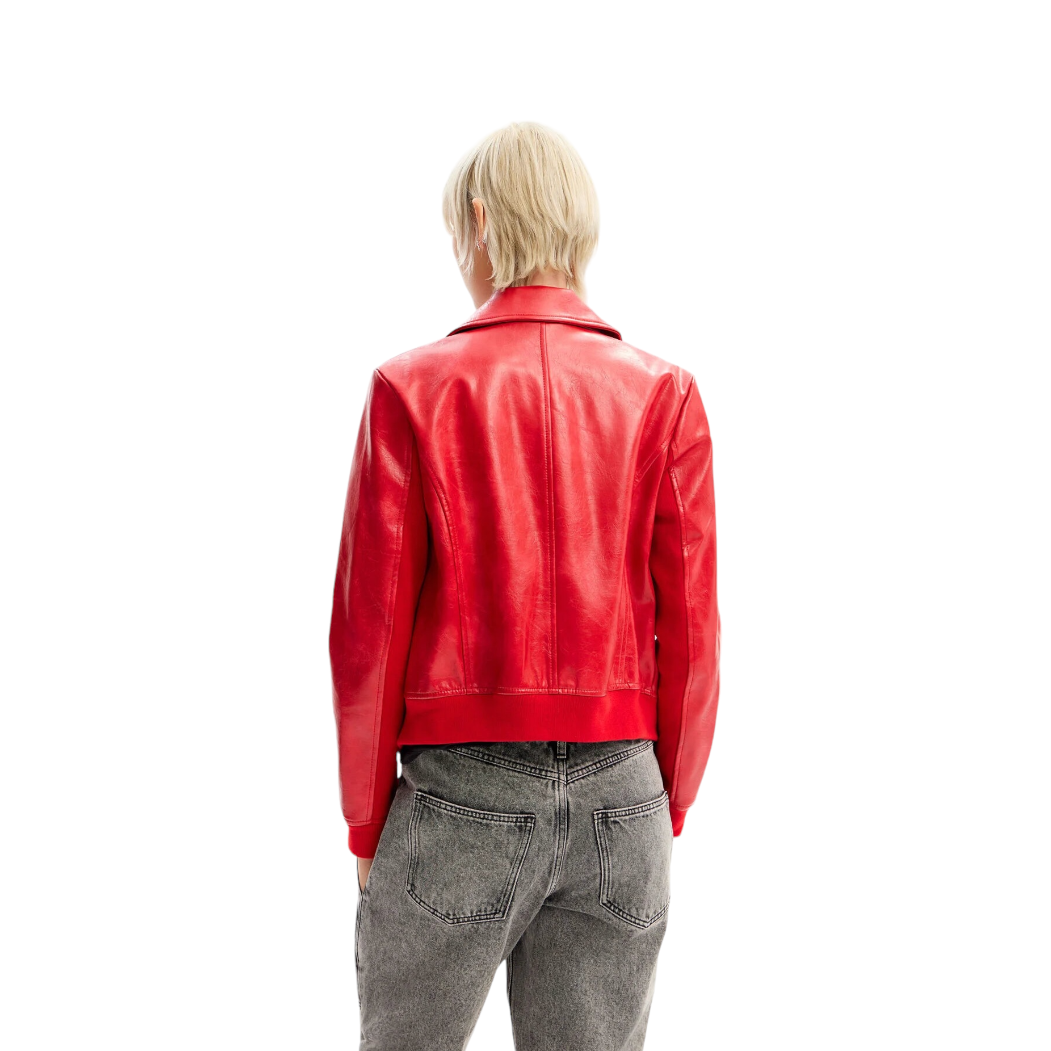 Chaqueta biker retro Roja DESIGUAL.