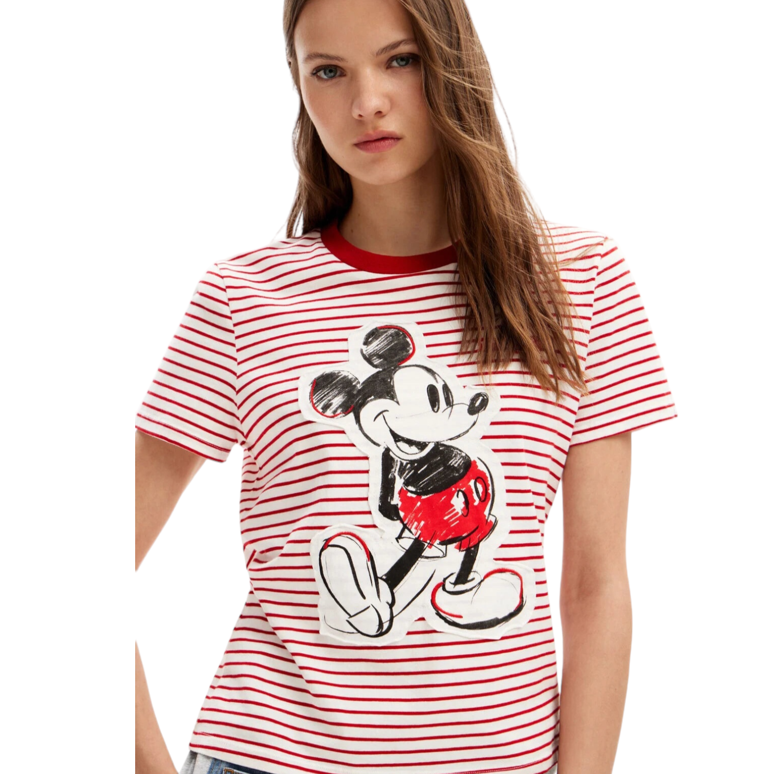 Playera rayas Mickey Mouse DESIGUAL.