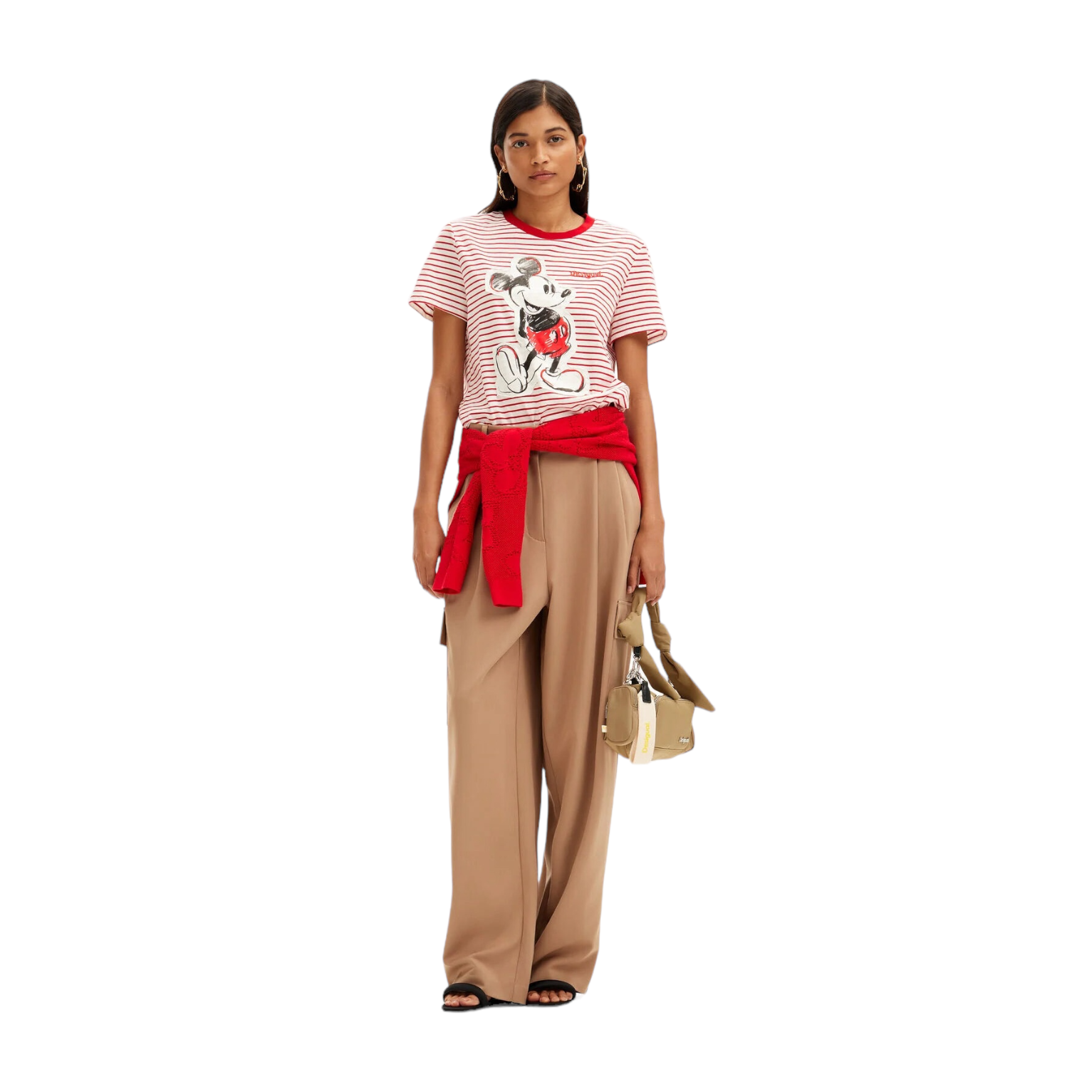 Playera rayas Mickey Mouse DESIGUAL.