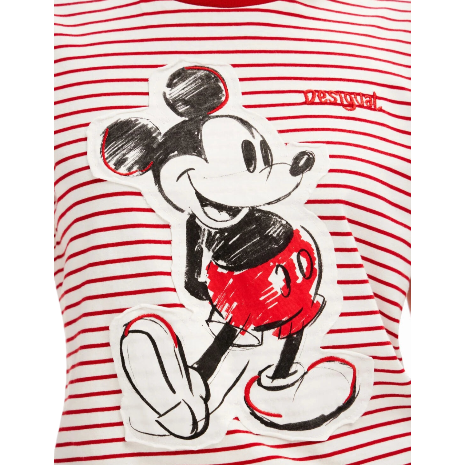 Playera rayas Mickey Mouse DESIGUAL.