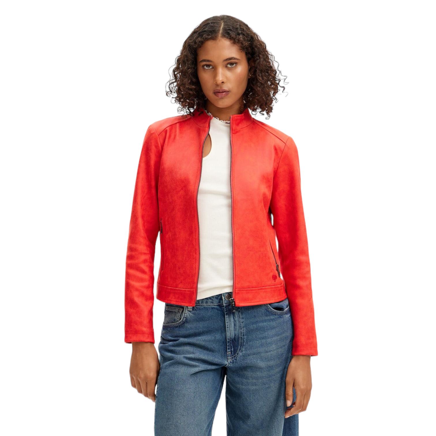 Chaqueta biker slim roja DESIGUAL