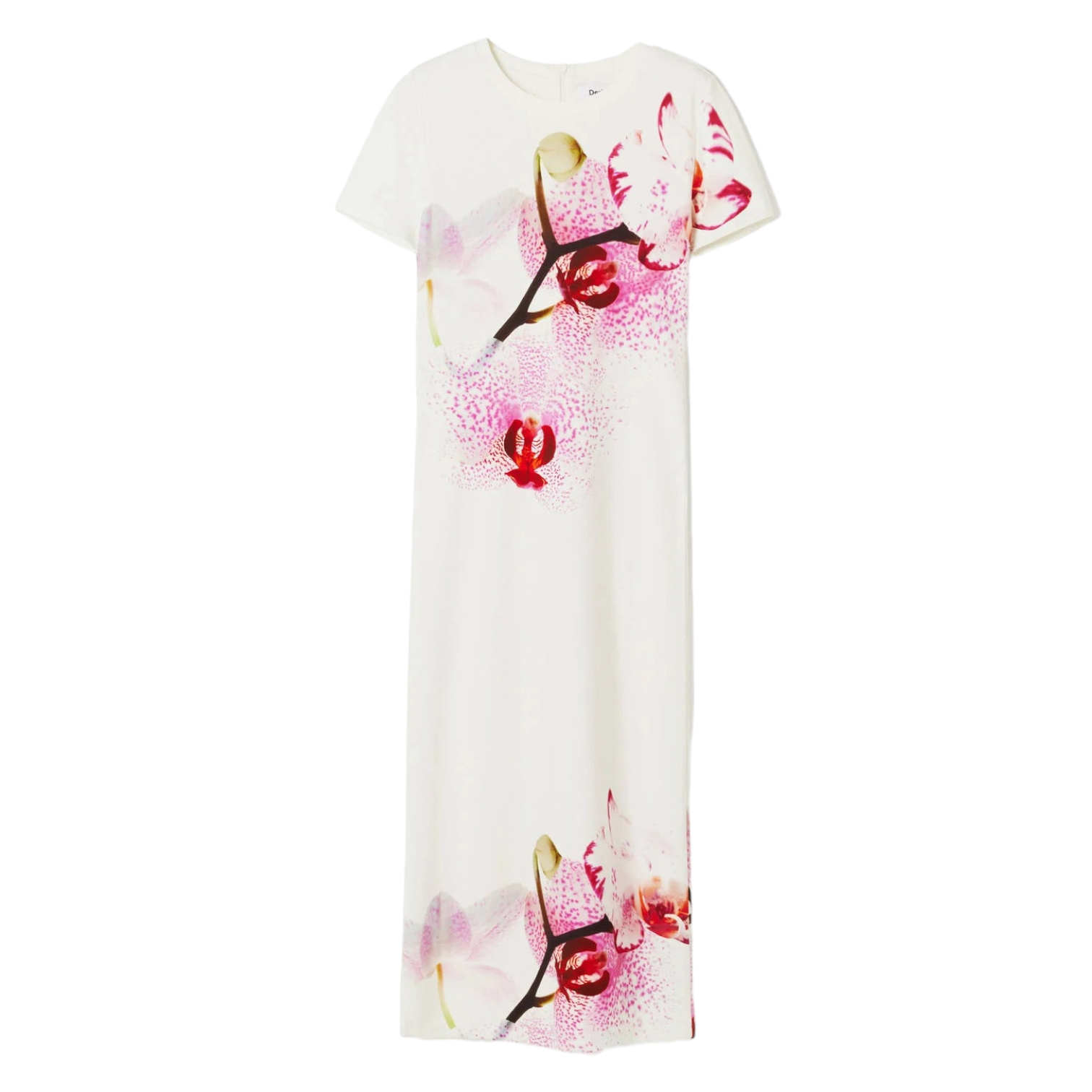 Vestido midi orquídeas M. Christian Lacroix DESIGUAL.