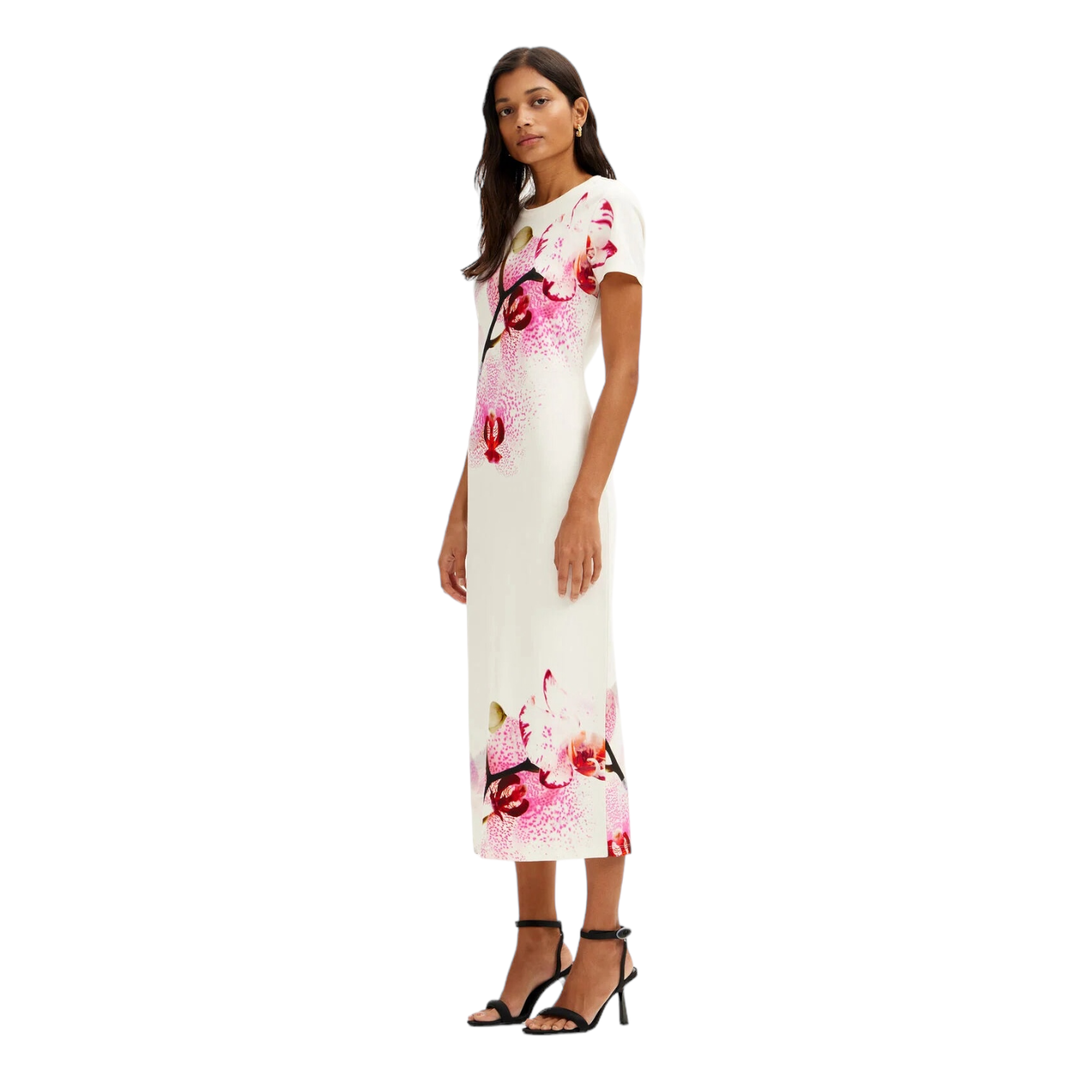Vestido midi orquídeas M. Christian Lacroix DESIGUAL.