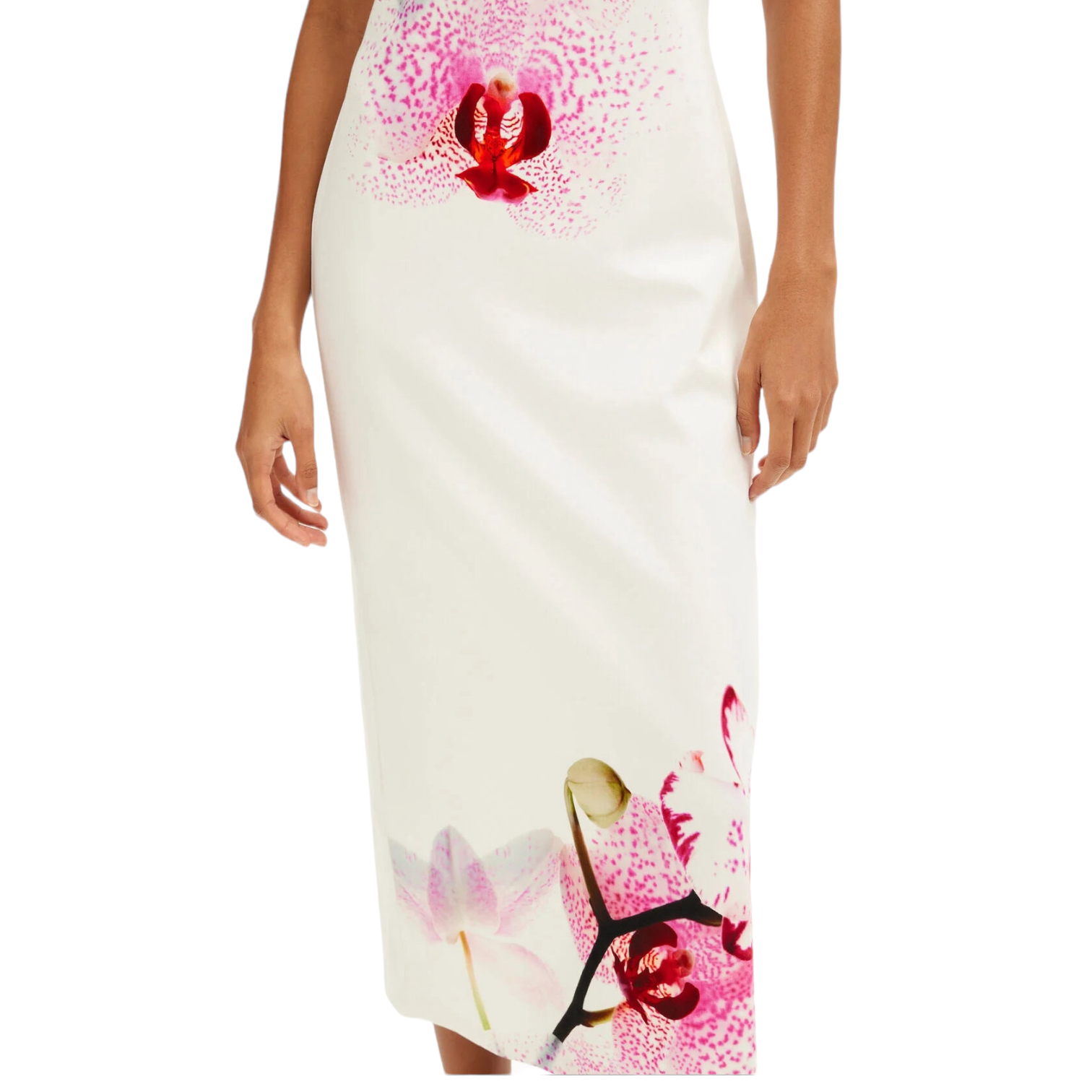 Vestido midi orquídeas M. Christian Lacroix DESIGUAL.