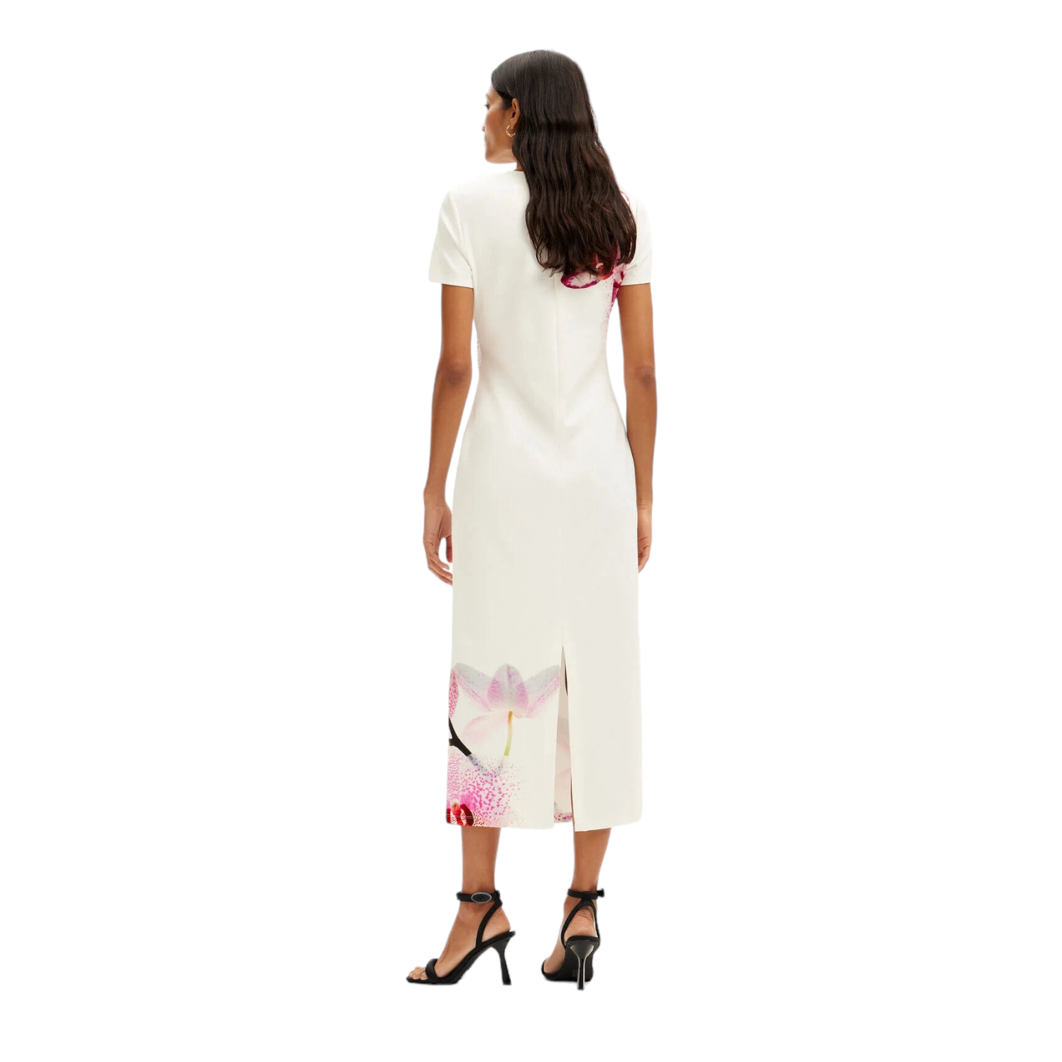 Vestido midi orquídeas M. Christian Lacroix DESIGUAL.