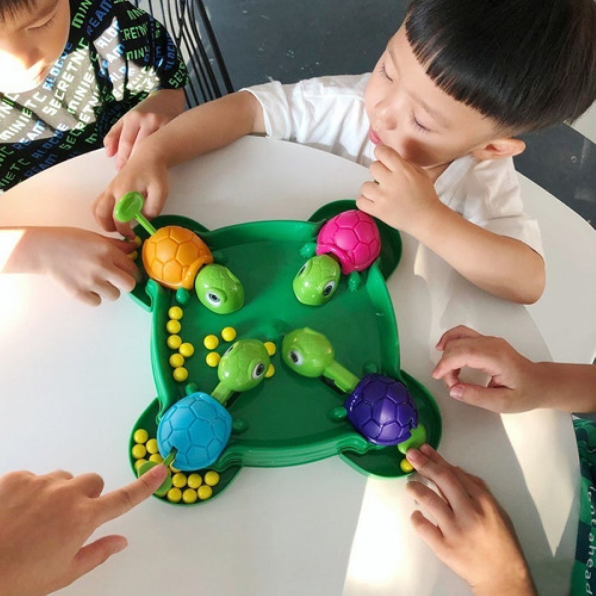 "Basta Juego De Mesa Tortuga Pacman Juego Destreza verde "