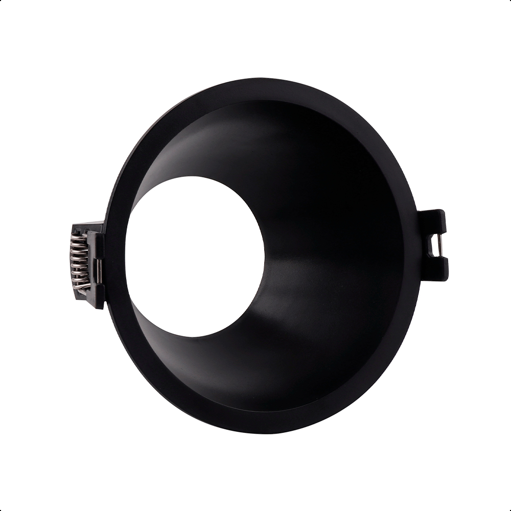 ICON Portalámpara Empotrable Redondo Negro Incluye Conector GU10