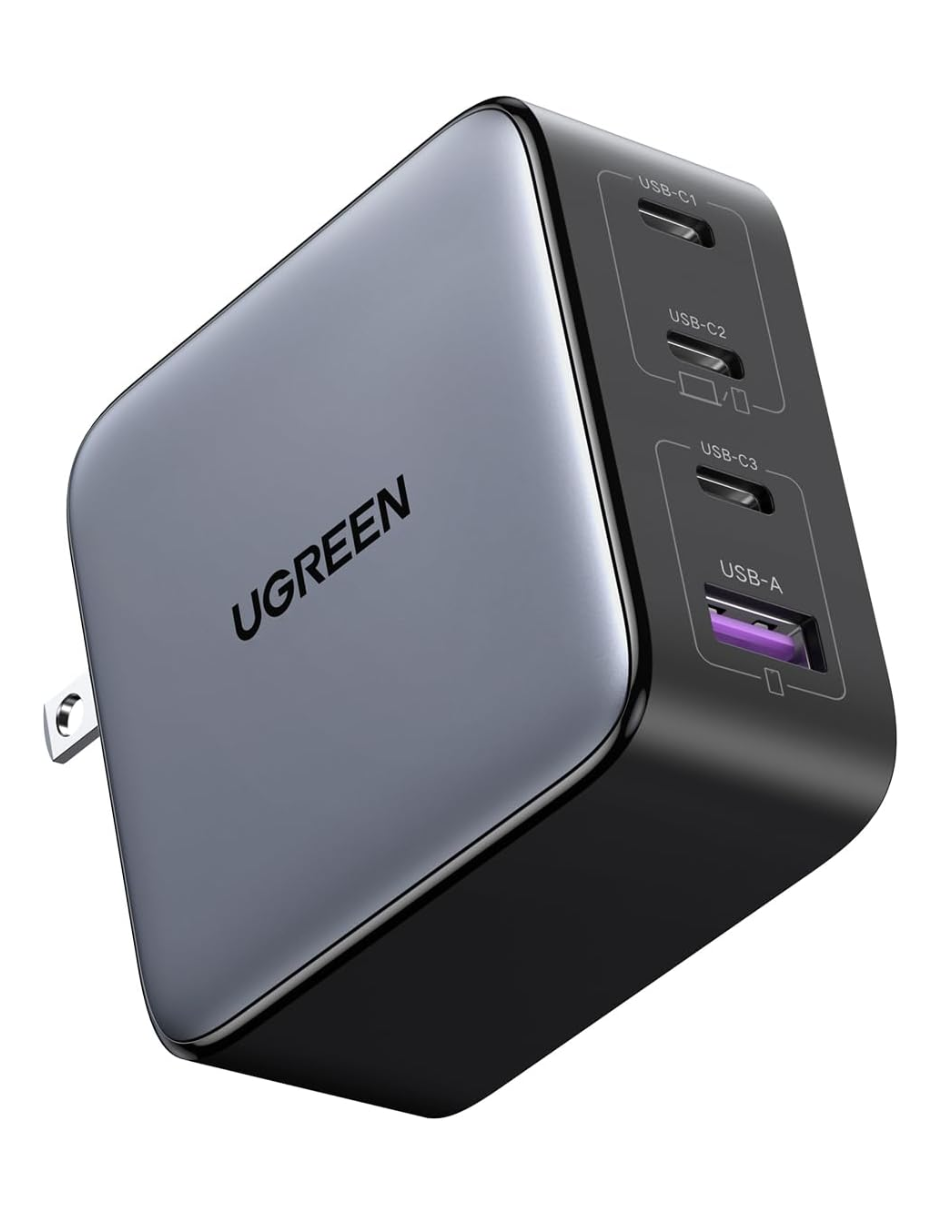UGREEN Cargador 4 Puertos GaN 100W Carga Rápida.