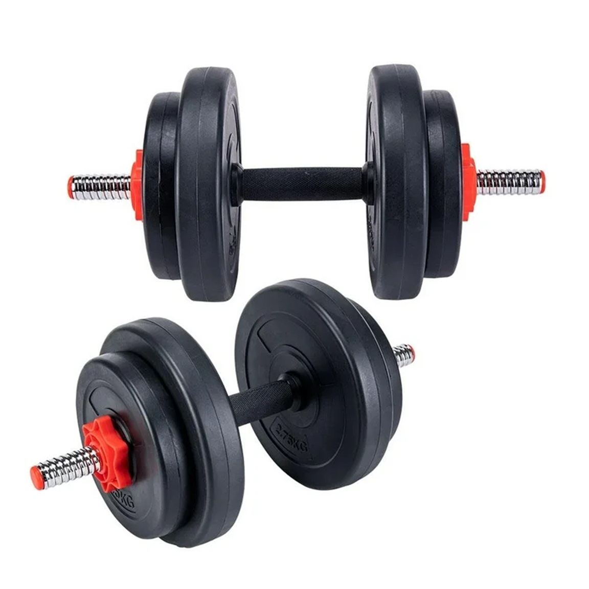 Set de pesas 40 lb set de mancuernas de 18 kg con estuche