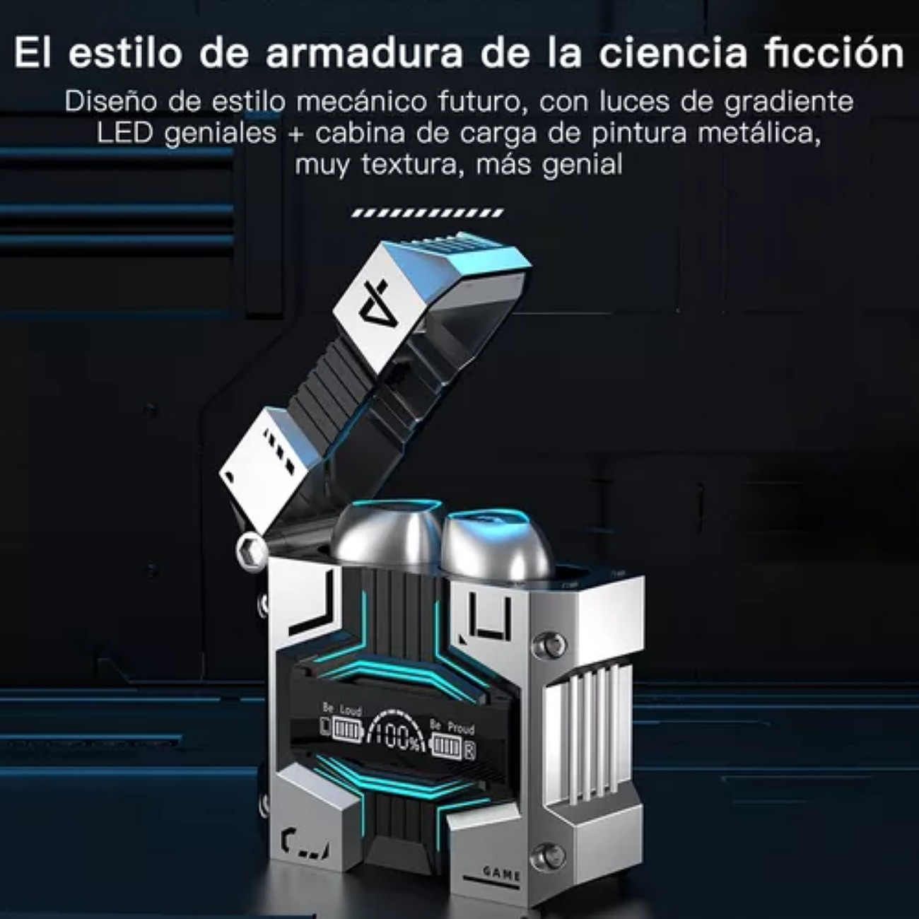 Audífonos M45 Tws Bluetooth 5.3 Baja Latencia Juego Earbuds Color Negro