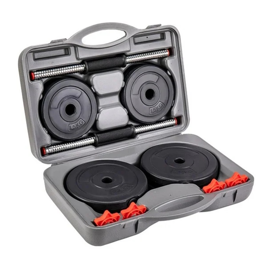 Set de pesas 40 lb set de mancuernas de 18 kg con estuche