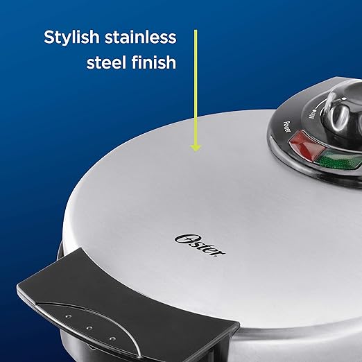 Oster - Waflera de acero inoxidable (CKSTWF2000)..