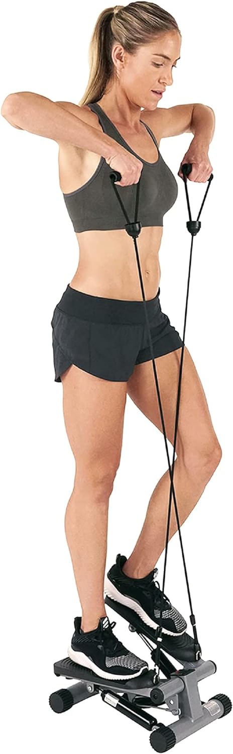 Mini escaladora con bandas de resistencia,ligas sunny health.